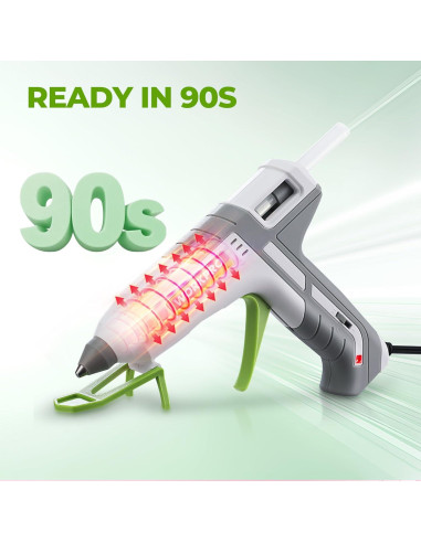 Pistola de Pegamento Caliente WORKPRO 60/100W + 10 Barras 11mm