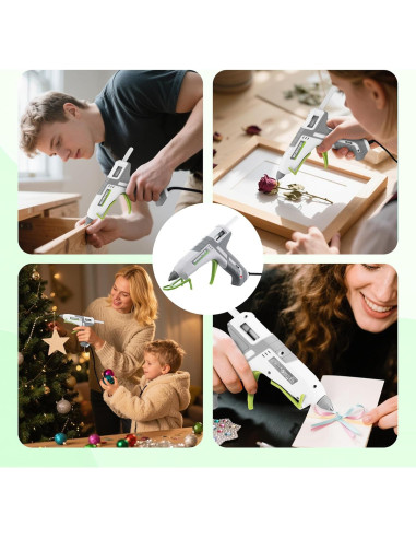 Pistola de Pegamento Caliente WORKPRO 60/100W + 10 Barras 11mm