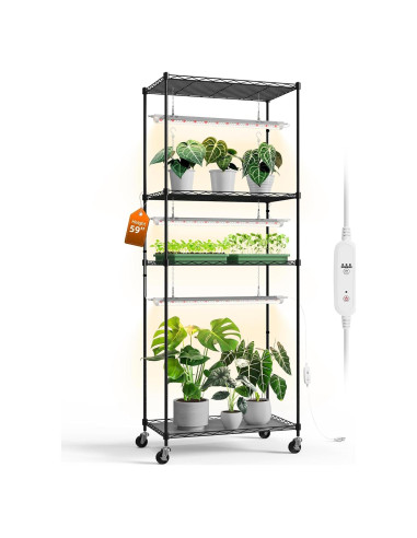 Estante para Plantas Bstrip con Luz de Crecimiento 72W 150cm