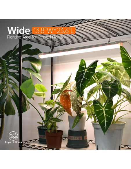 Estante para Plantas Bstrip con Luz de Crecimiento 72W 150cm