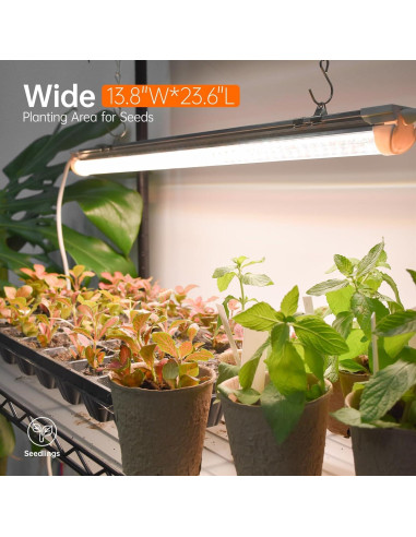 Estante para Plantas Bstrip con Luz de Crecimiento 72W 150cm