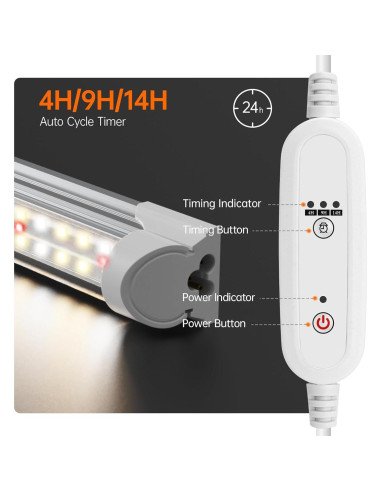 Estante para Plantas Bstrip con Luz de Crecimiento 72W 150cm