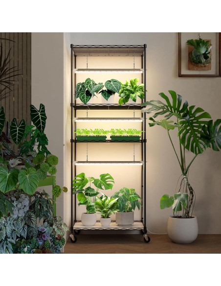 Estante para Plantas Bstrip con Luz de Crecimiento 72W 150cm