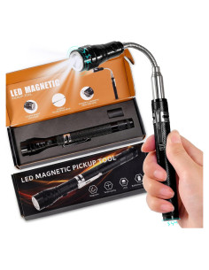 Linterna Magnética Telescópica Kuchey con 3 LED y Rellenos de Calcetines