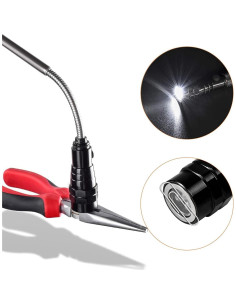 Linterna Magnética Telescópica Kuchey con 3 LED y Rellenos de Calcetines 2