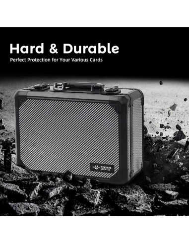 Caja de Almacenamiento de Tarjetas UHZBTEC Fibra de Carbono 36x28x18 cm