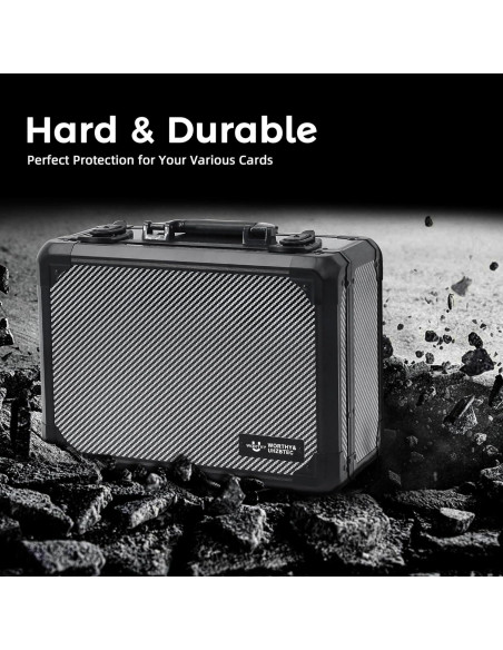 Caja de Almacenamiento de Tarjetas UHZBTEC Fibra de Carbono 36x28x18 cm