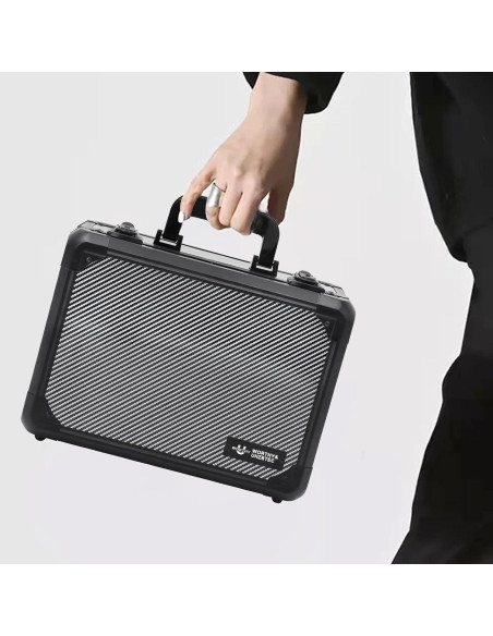 Caja de Almacenamiento de Tarjetas UHZBTEC Fibra de Carbono 36x28x18 cm