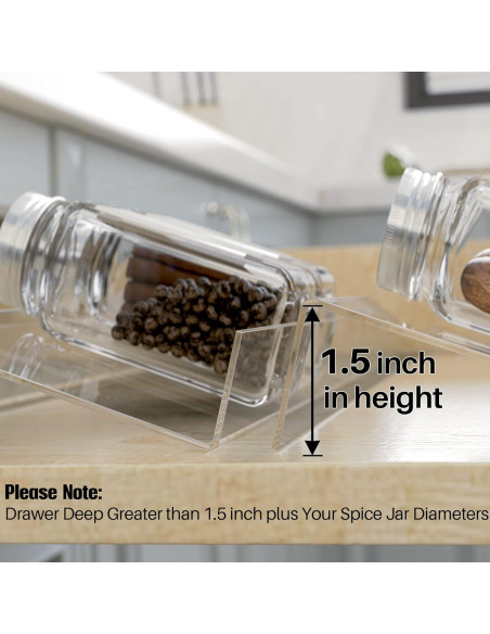 Organizador de Especias Antimbee 8 Piezas Expandible 33-66 cm Organizador de Especias Antimbee 8 Piezas Expandible 33-66 cm