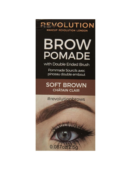Pomada para Cejas Revolution Beauty London - Marrón Suave