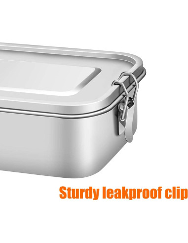 Caja de Almuerzo de Acero Inoxidable G.a HOMEFAVOR 1200 ml