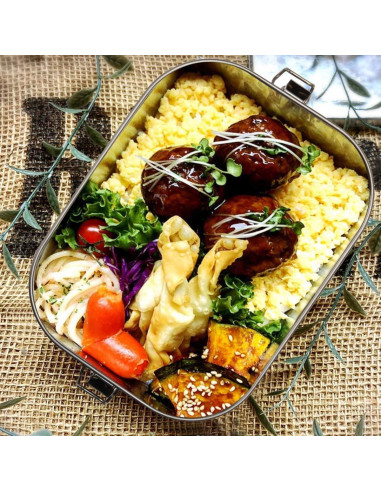 Caja de Almuerzo de Acero Inoxidable G.a HOMEFAVOR 1200 ml