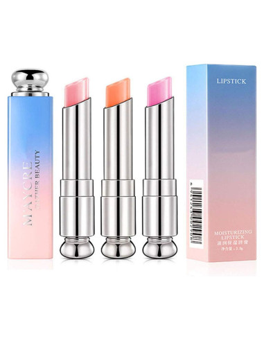 Conjunto de 3 Labiales de Gel Petansy Hidratantes Color Cambiante