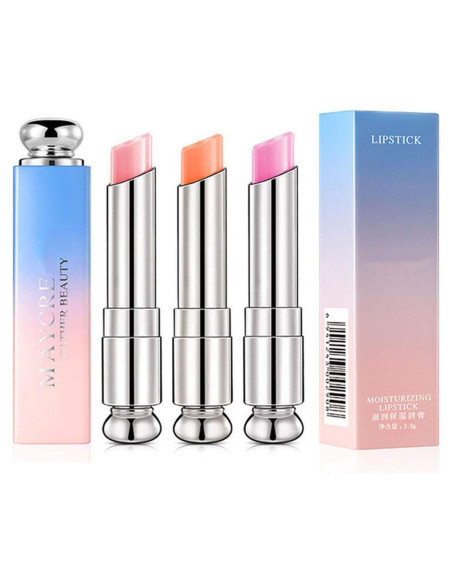 Conjunto de 3 Labiales de Gel Petansy Hidratantes Color Cambiante Conjunto de 3 Labiales de Gel Petansy Hidratantes Color Cambiante