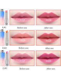 Conjunto de 3 Labiales de Gel Petansy Hidratantes Color Cambiante 2