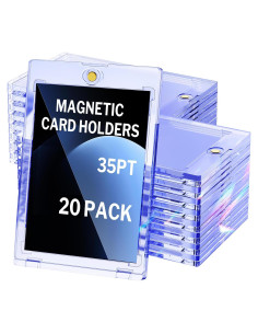 Paquete de 20 Soportes Magnéticos para Tarjetas 35pt YHIJF
