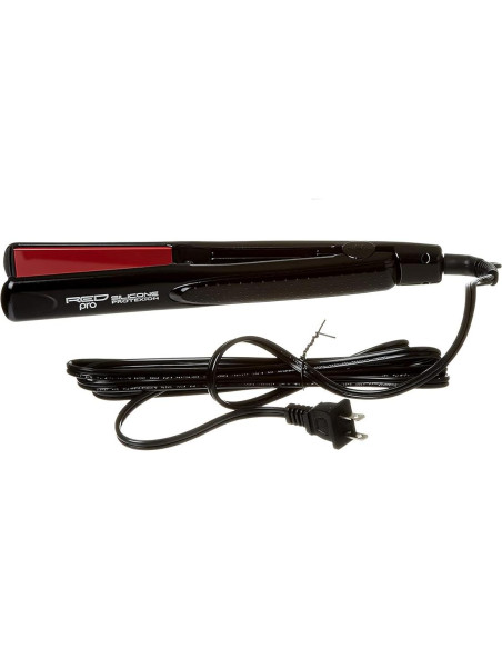 Plancha de Pelo Pro Kiss 1 Pulgada Roja con Silicona