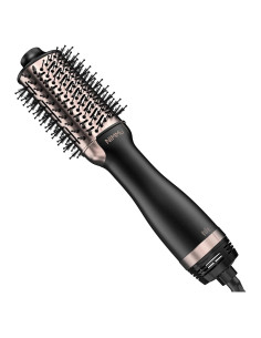 Cepillo Secador de Cabello Nimmu 4 en 1, 1200W, Negro y Dorado