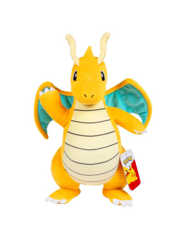 Peluche Pokémon Dragonite 30 cm - Licencia Oficial Jazwares