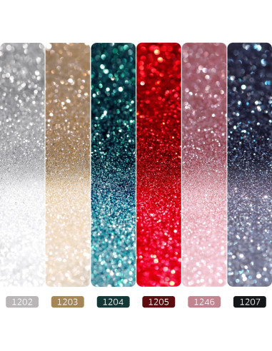 Conjunto de Esmalte de Uñas Glitter GAOY - 6 Colores 7.3ml