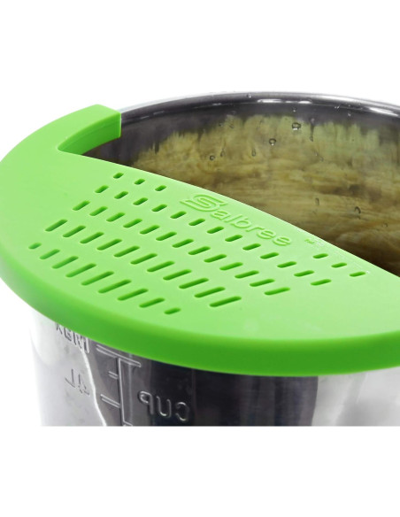Colador de Silicona Salbree para Olla a Presión 6qt Verde Colador de Silicona Salbree para Olla a Presión 6qt Verde
