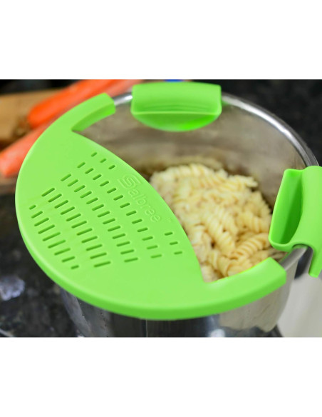 Colador de Silicona Salbree para Olla a Presión 6qt Verde Colador de Silicona Salbree para Olla a Presión 6qt Verde