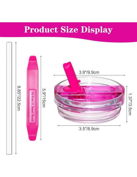 Tapa de paja abatible Gestarich para vaso Stanley 40 OZ