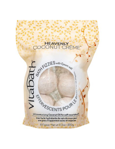 Vitabath Fizzies de Baño Crema de Coco 283.5g - 6 Unidades