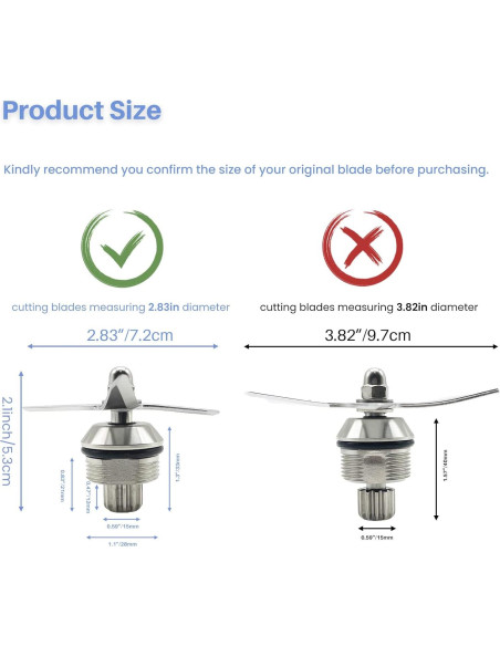 Conjunto de Cuchillas Húmedas Vitamix 104675 STM102R 1.89L 0.95L