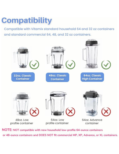 Conjunto de Cuchillas Húmedas Vitamix 104675 STM102R 1.89L 0.95L