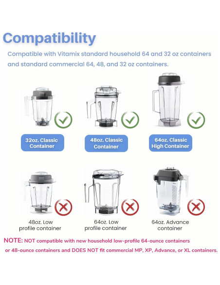 Conjunto de Cuchillas Húmedas Vitamix 104675 STM102R 1.89L 0.95L