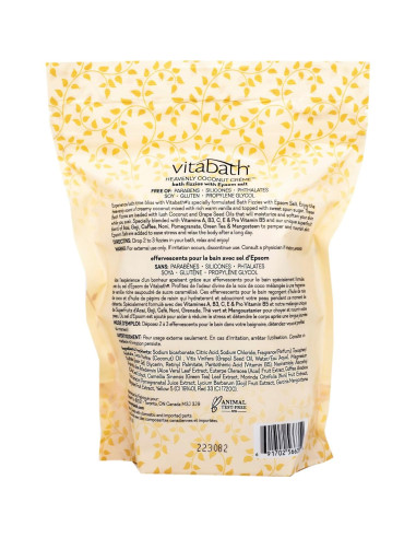 Vitabath Fizzies de Baño Crema de Coco 283.5g - 6 Unidades