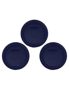 Cubiertas Redondas Azules Pyrex 7200-PC 3-Pack 2 Tazas