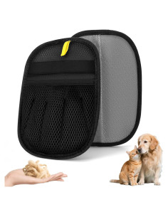 Guantes de Aseo para Mascotas Yummy Sam 2 Pcs Doble Cara