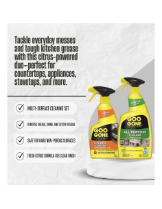 Set de Limpieza Goo Gone: 2x Desengrasante 414 ml y 2x Limpiador 946 ml 2