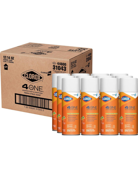 CloroxPro 4 en 1 Limpiador Desinfectante Spray 396g