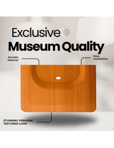 Placa de Pared de Madera Hickory para Termostato Ecobee 2