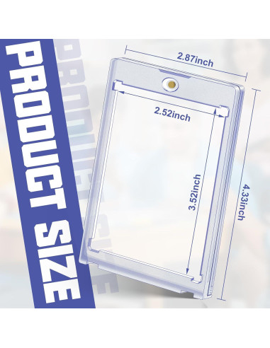 5 Soportes Magnéticos para Tarjetas Homthy 35 pt Acrílico