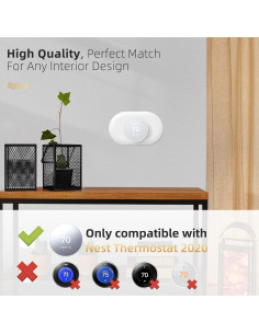 Cubierta de Pared para Termostato Nest 2020 Alerktify Nieve 2