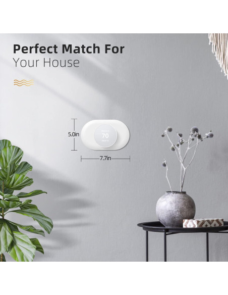 Cubierta de Pared para Termostato Nest 2020 Alerktify Nieve