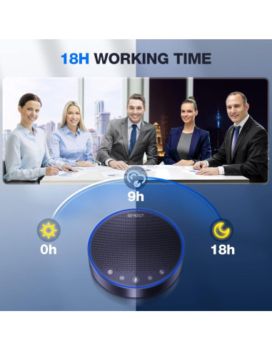 Altavoz Bluetooth EMEET OfficeCore M3 - 4 Micrófonos AI 360