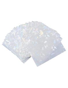 100 Fundas Holográficas Blancas Perfect Fit 66x91mm - Protección Premium