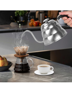 Hervidor de Cuello de Ganso Apusu 1.2L con Termómetro 2