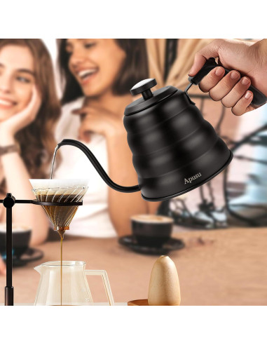 Hervidor de Cuello de Ganso Apusu 1.2L con Termómetro