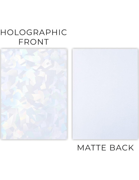 100 Fundas Holográficas Blancas Perfect Fit 66x91mm - Protección Premium