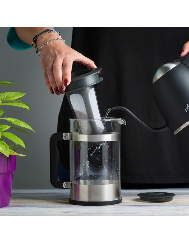 Cafetera 2 en 1 Primula PPBSS-5102 Vidrio Acero Inoxidable 1514ml