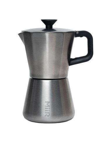 Cafetera Moka Pot MiiR Acero Inoxidable 10oz Manual