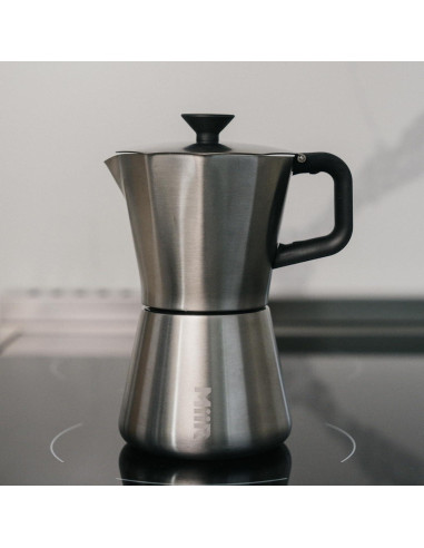 Cafetera Moka Pot MiiR Acero Inoxidable 10oz Manual