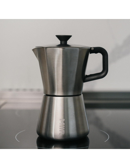 Cafetera Moka Pot MiiR Acero Inoxidable 10oz Manual