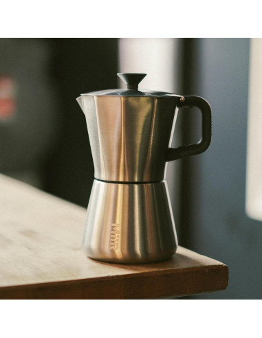 Cafetera Moka Pot MiiR Acero Inoxidable 10oz Manual